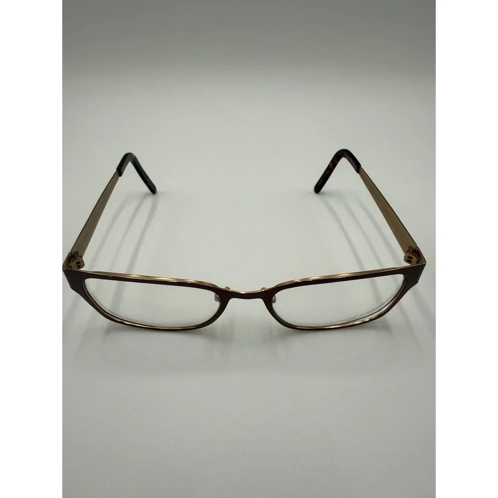 Eco Eyeglasses Women 51-16-140 Brown Bronze Good Rectangular Metal Frames